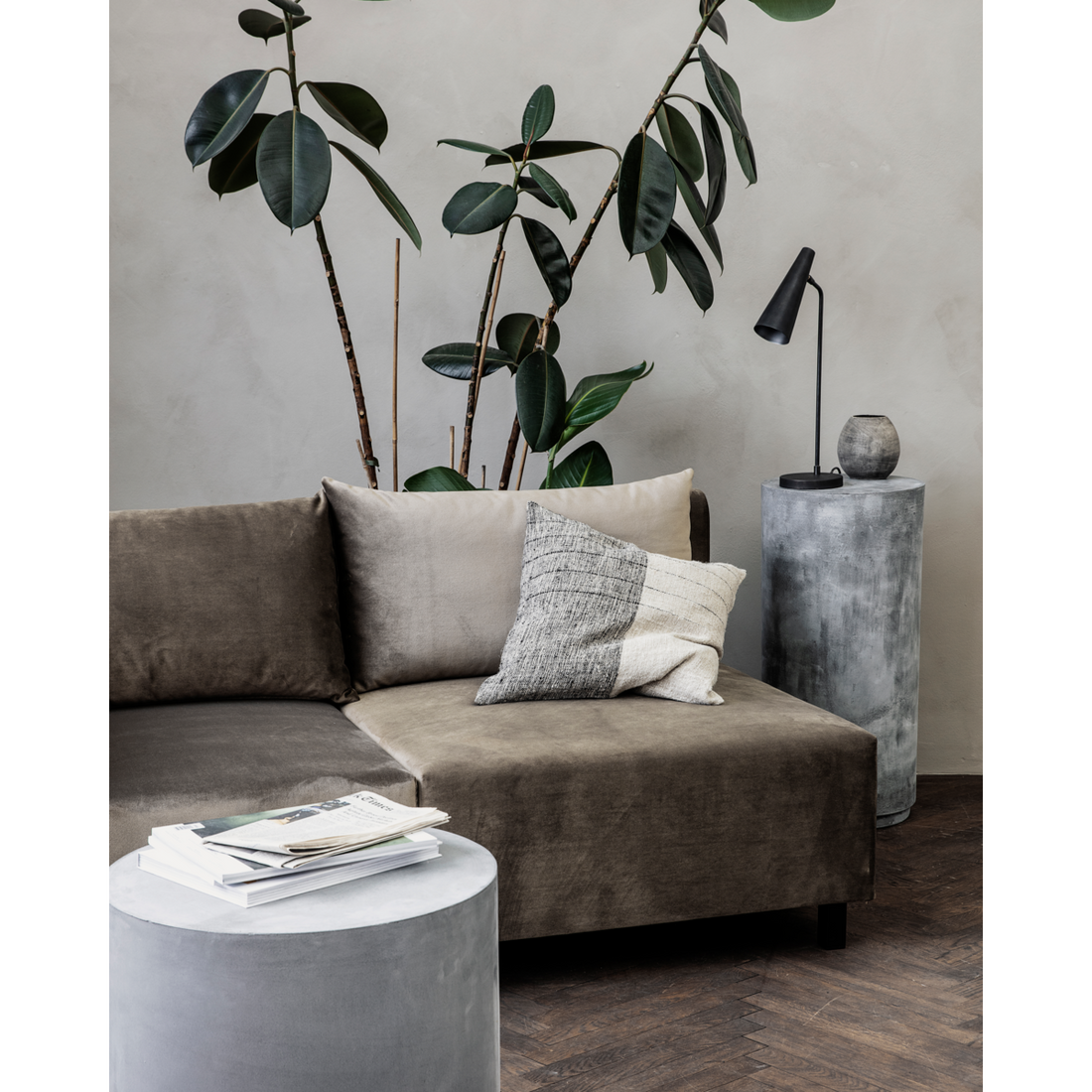 Pöytävalaisin, HD, matto musta