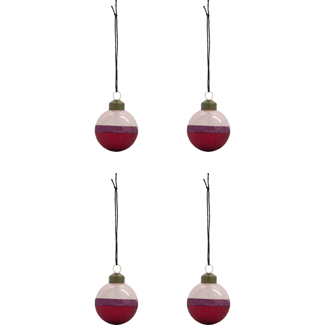 Joulukoristeet, HDSTrip, vaaleanpunainen; punainen