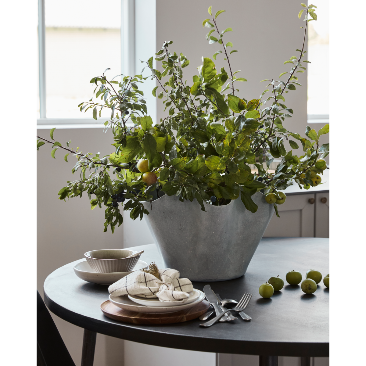 Yrttipot, hdvaso, harmaa