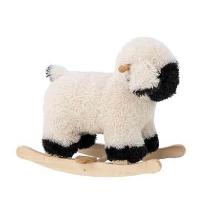 Bloomingville Mini Dolly Swing Horse, Lampaat, valkoinen, polyesteri