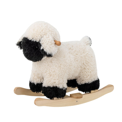 Bloomingville Mini Dolly Swing Horse, Lampaat, valkoinen, polyesteri