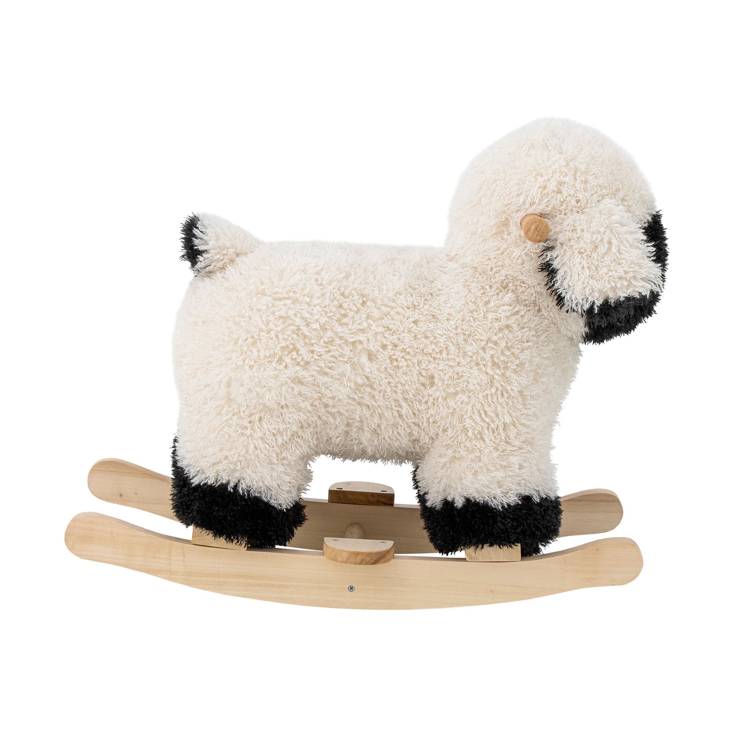 Bloomingville Mini Dolly Swing Horse, Lampaat, valkoinen, polyesteri