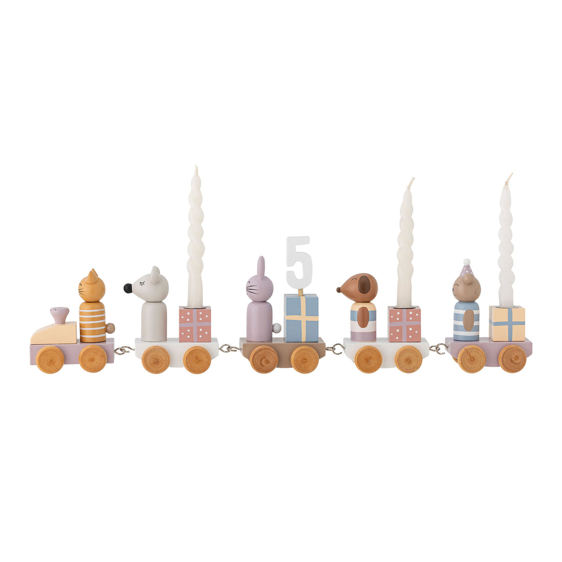 Bloomingville Mini Junaid Syntymäpäiväkoriste, Rosa, FSC®100%, MDF