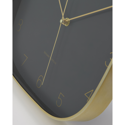 Seinäkello, hdshape, tummanharmaa