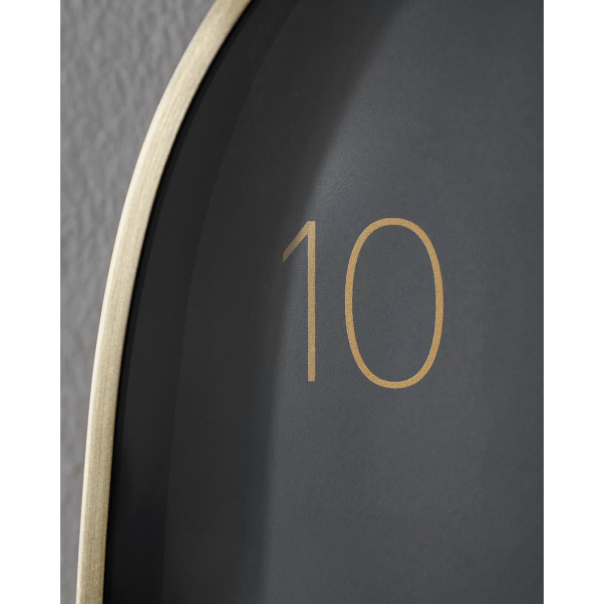 Seinäkello, hdshape, tummanharmaa