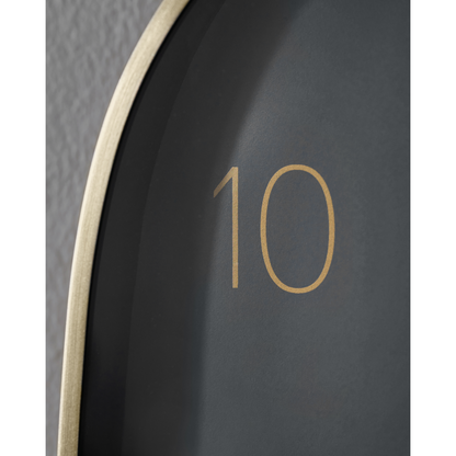 Seinäkello, hdshape, tummanharmaa