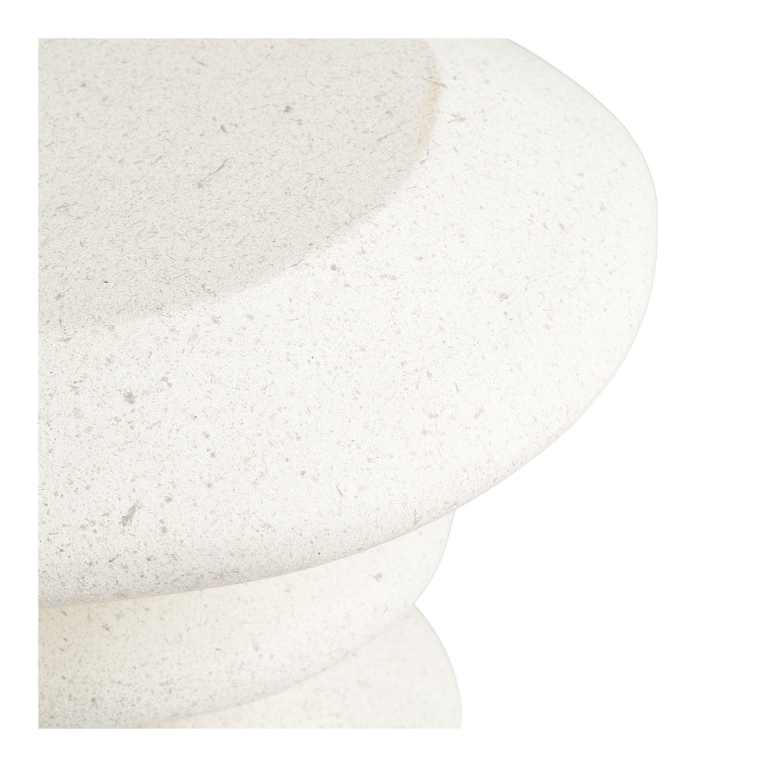 Blackburn -sivupöytä - sivupöytä, FiberClay, valkoinen Ø36x45,5 cm