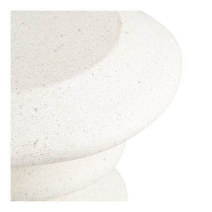 Blackburn -sivupöytä - sivupöytä, FiberClay, valkoinen Ø36x45,5 cm