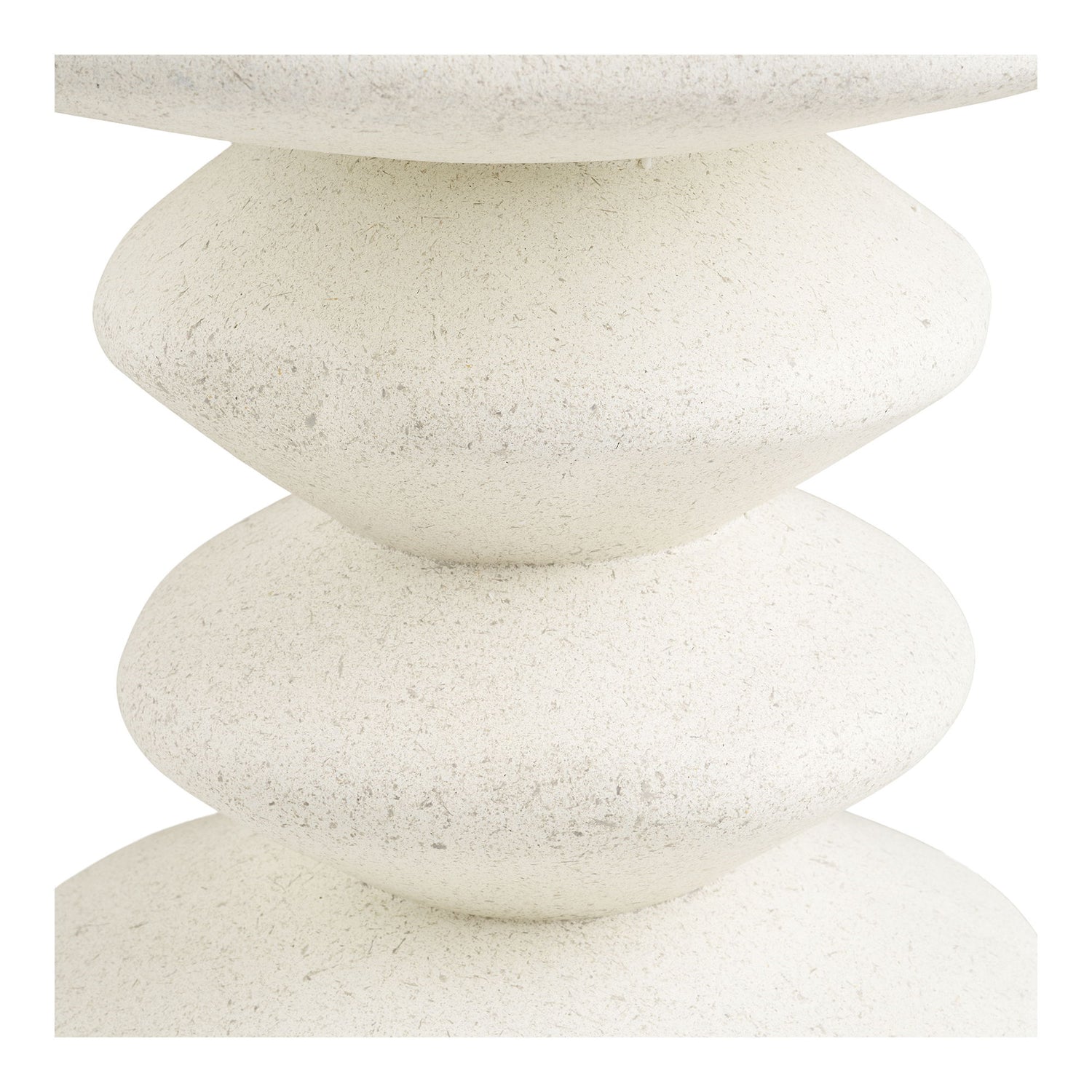 Blackburn -sivupöytä - sivupöytä, FiberClay, valkoinen Ø36x45,5 cm