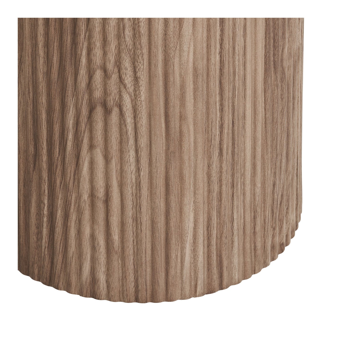 Athens Kulmapöytä - Kulmapöytä, keraaminen pöytälevy, valkoinen/tummanruskea ø45x50 cm