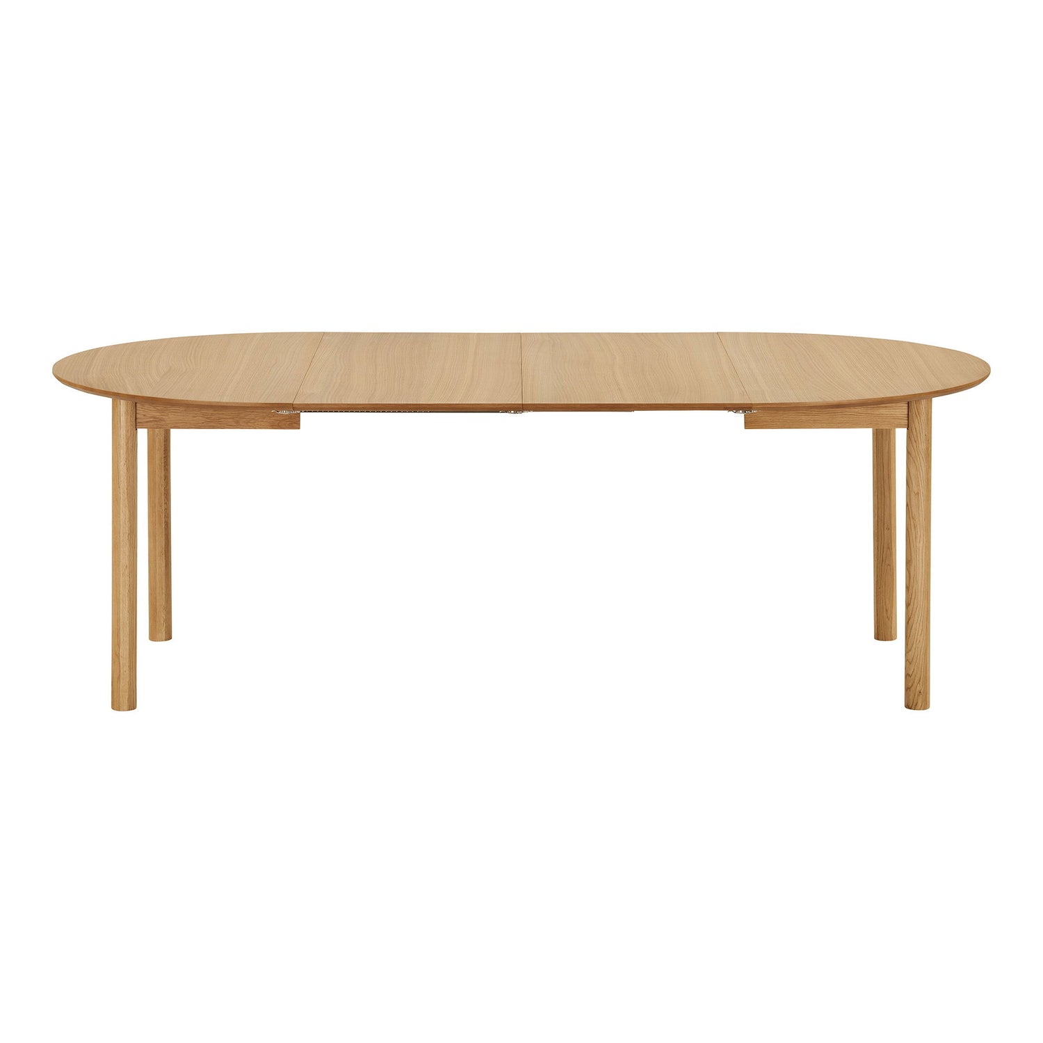 Bundaberg Ruokapöytä - Ruokapöytä, tammea, mukaan lukien. Lisälevyt Ø120x120-170-220x75 cm