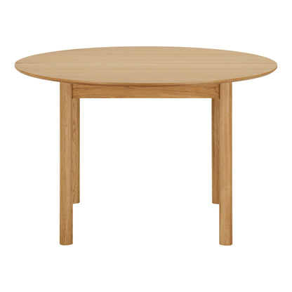 Bundaberg Ruokapöytä - Ruokapöytä, tammea, mukaan lukien. Lisälevyt Ø120x120-170-220x75 cm