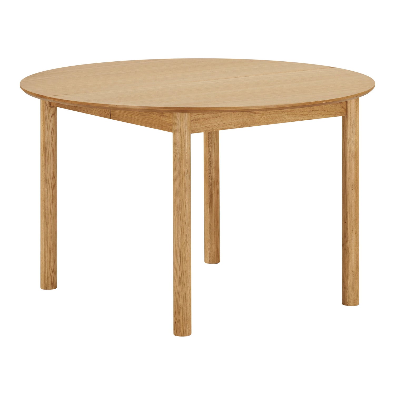 Bundaberg Ruokapöytä - Ruokapöytä, tammea, mukaan lukien. Lisälevyt Ø120x120-170-220x75 cm