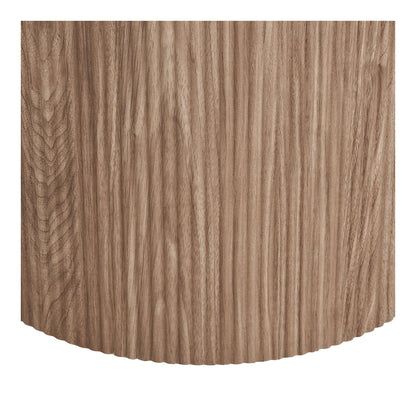 Athens Ruokapöytä - Ruokapöytä, keraaminen pöytälevy, valkoinen, tummanruskea ø120x76 cm