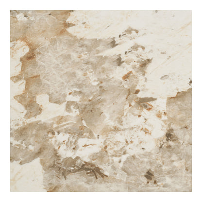 Athens Ruokapöytä - Ruokapöytä, keraaminen pöytälevy, valkoinen, tummanruskea ø120x76 cm