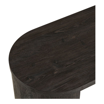 Bibione Console Table - Konsolipöytä, tummanruskea 38x114x75 cm