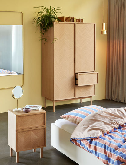 Hübsch Pamper Pöytäpeili messinki väri/terrazzo
