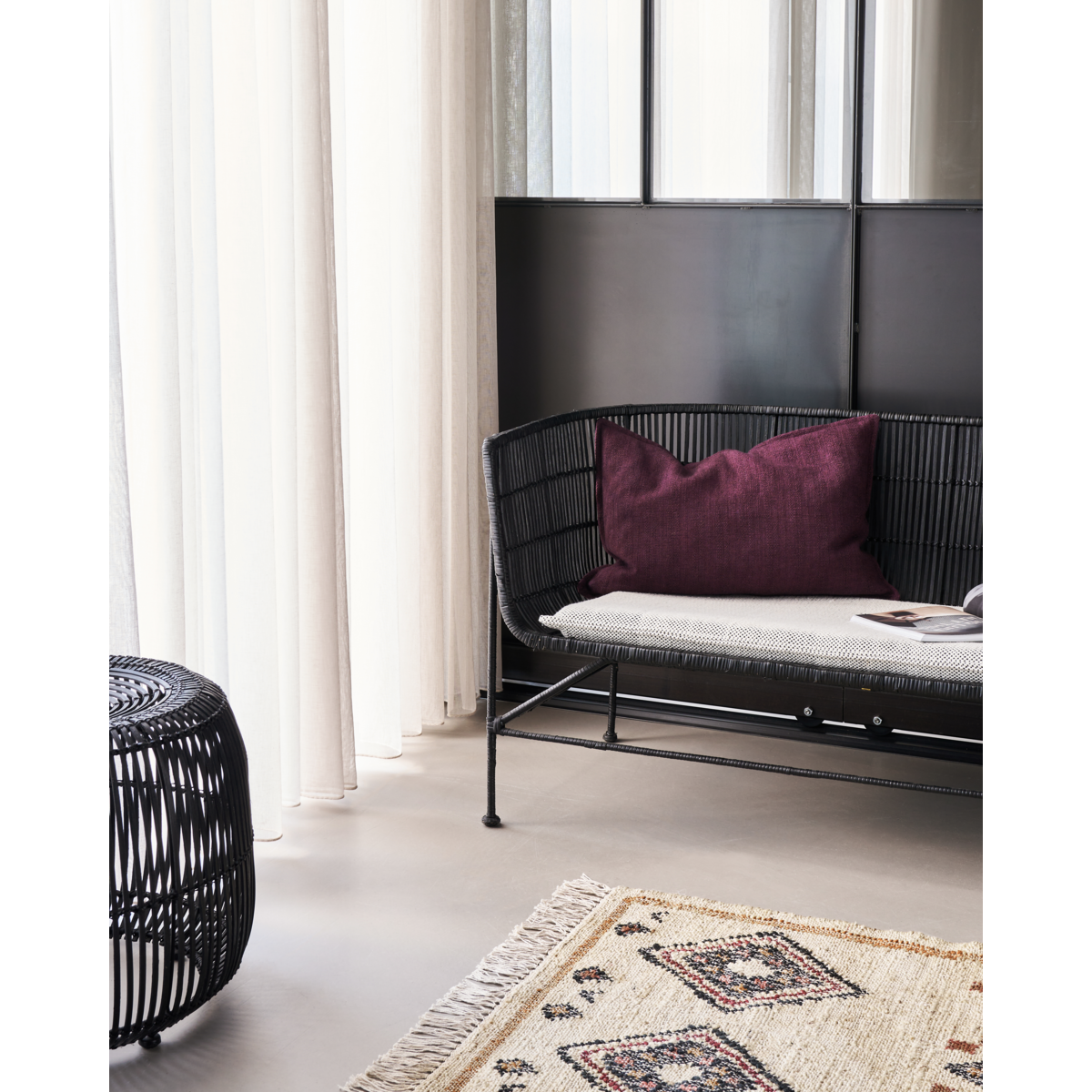 House Doctor - Tyynynpäällinen, HDMaku, Viininpunainen