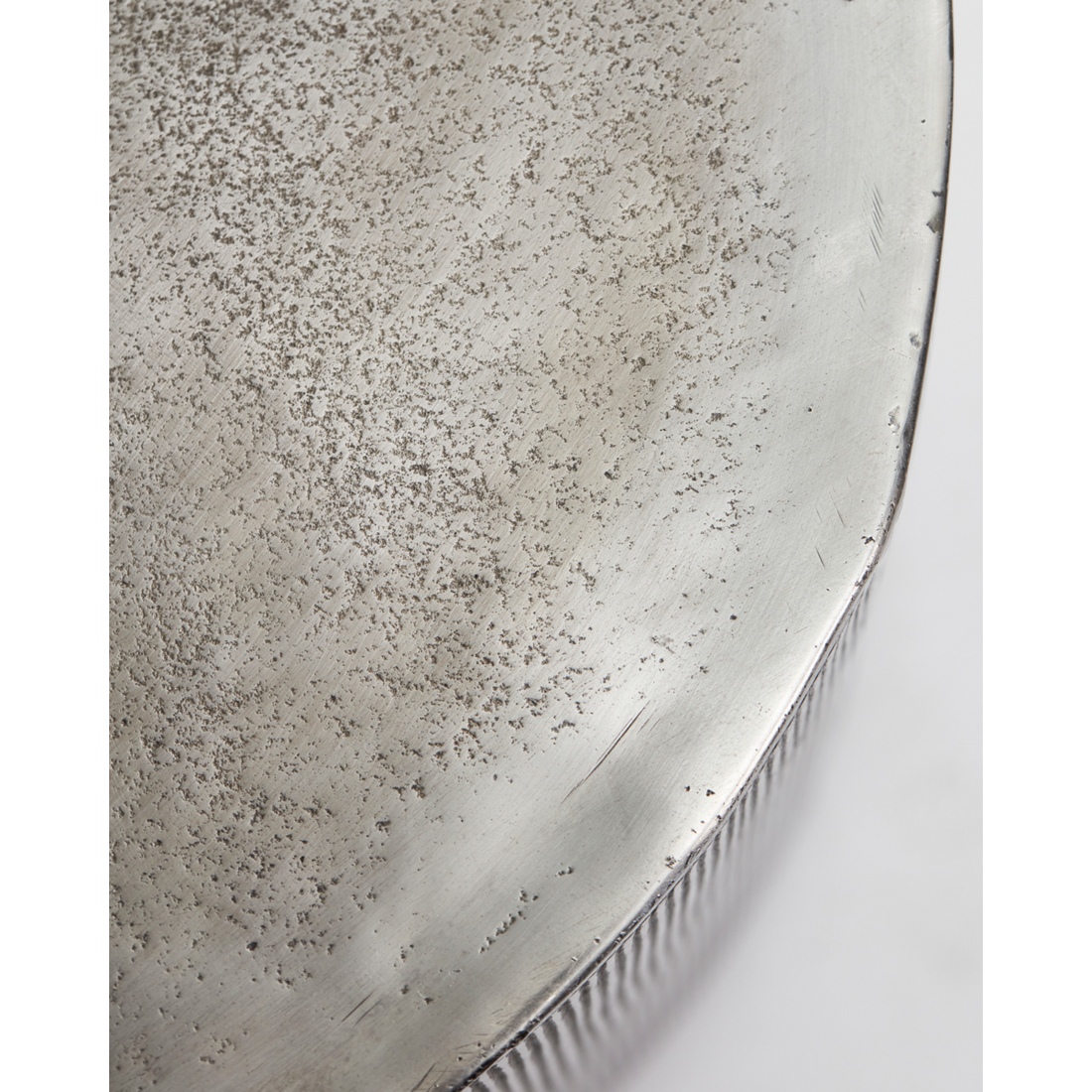 Sohvapöytä, HDRota, harjattua hopeaa k: 50 cm, d: 50 cm