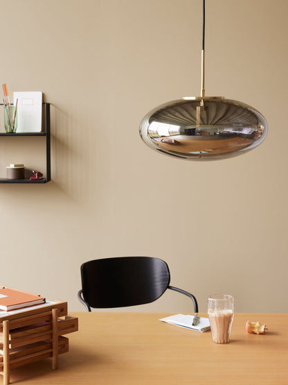 Hübsch heijastaa riipus ellipse harmaa