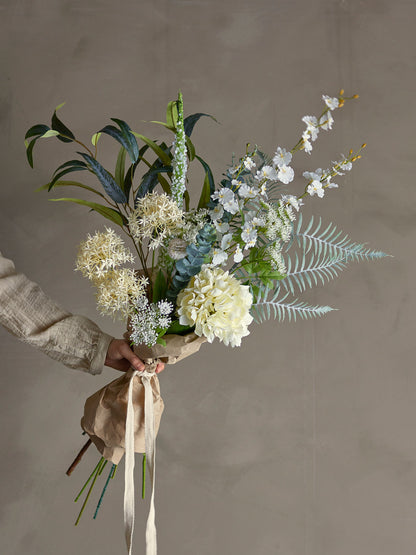 Bloomingville Symphonie Bouquet, valkoinen, keinotekoiset kukat