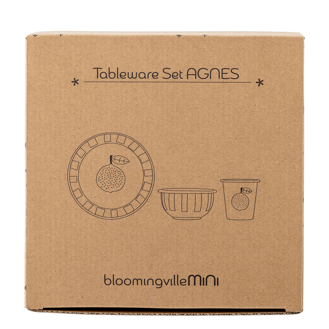 Bloomingville Mini Agnes -runko, oranssi, rauta