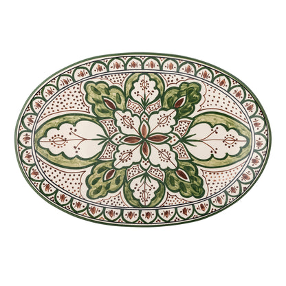 Creative Collection Karlie tarjoiluastia, vihreä, kivitavara