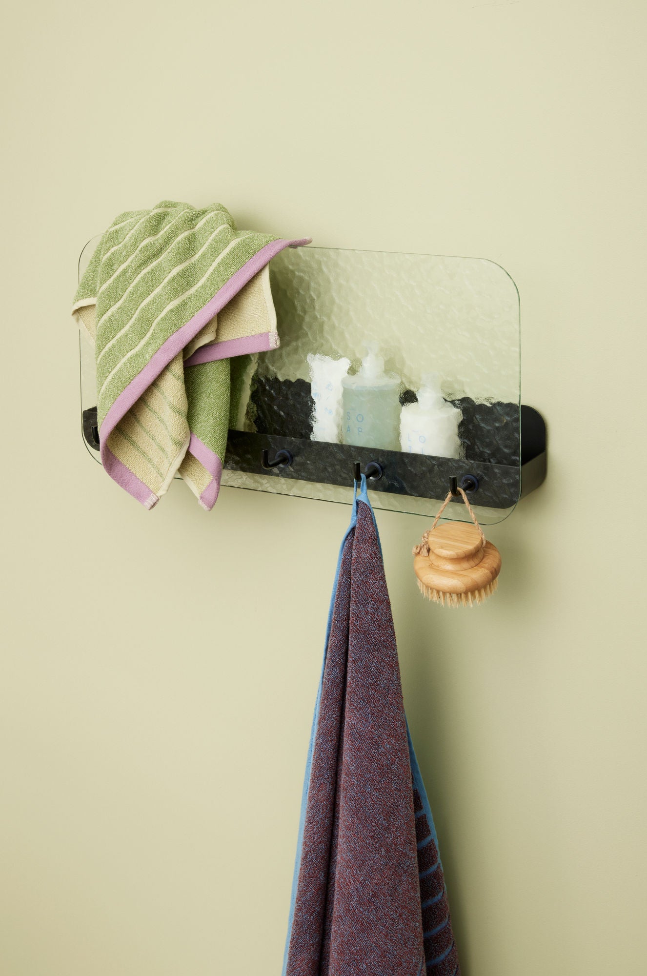 Hübsch Promenade -pyyhe iso violetti/sininen