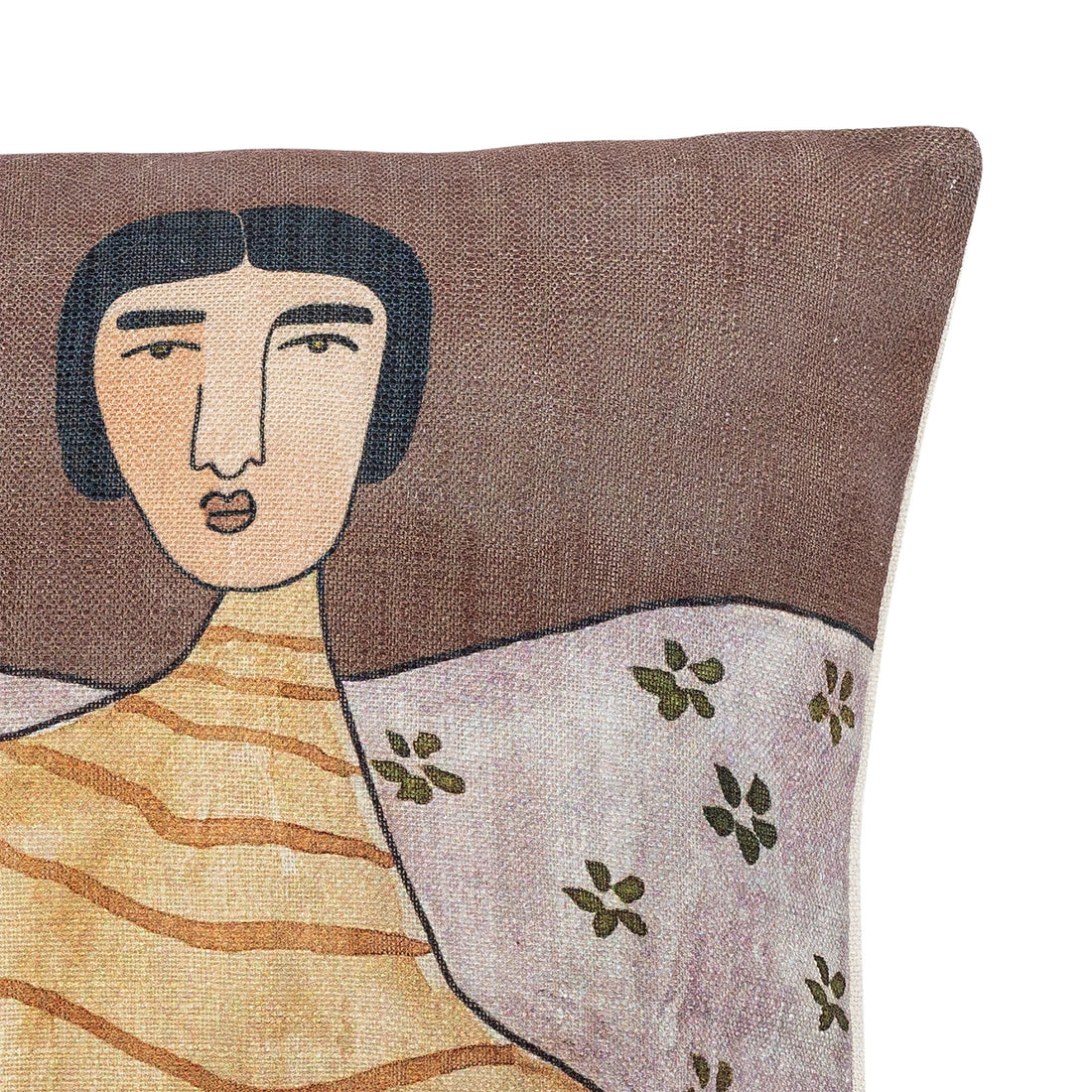 Bloomingville Zita -tyyny, keltainen, polyesteri