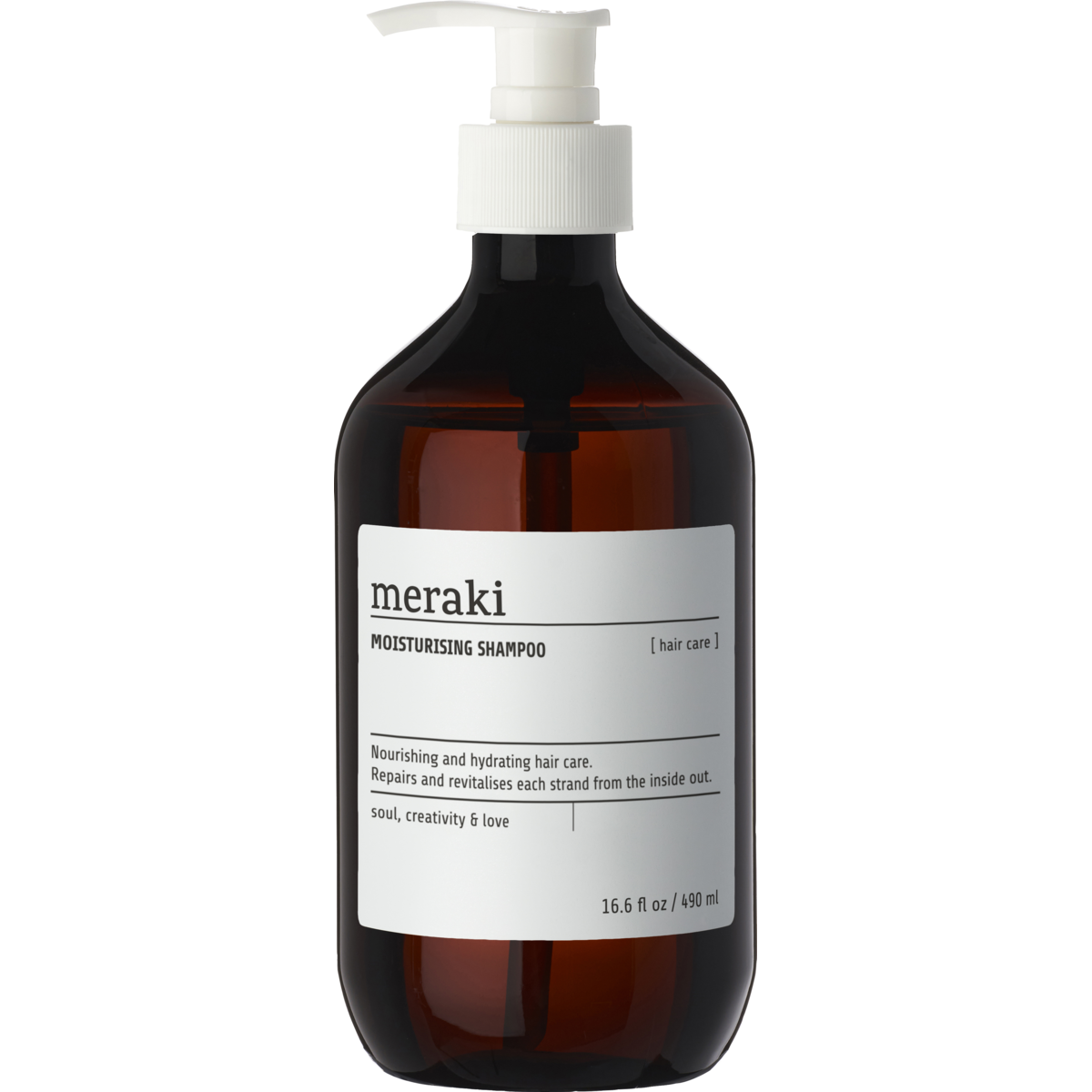 Kosteuttava shampoo, ruskea
