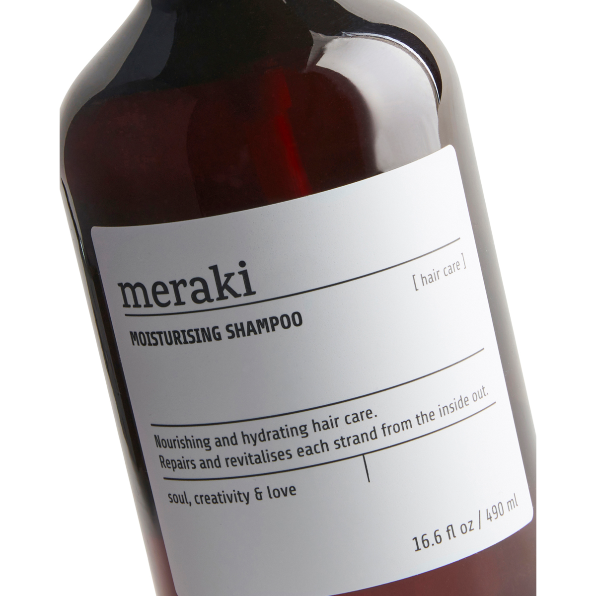 Kosteuttava shampoo, ruskea
