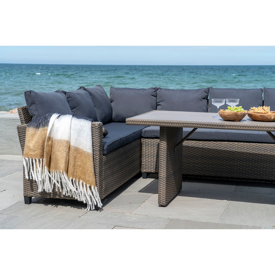 sort/hvid/brun 130x170 cm