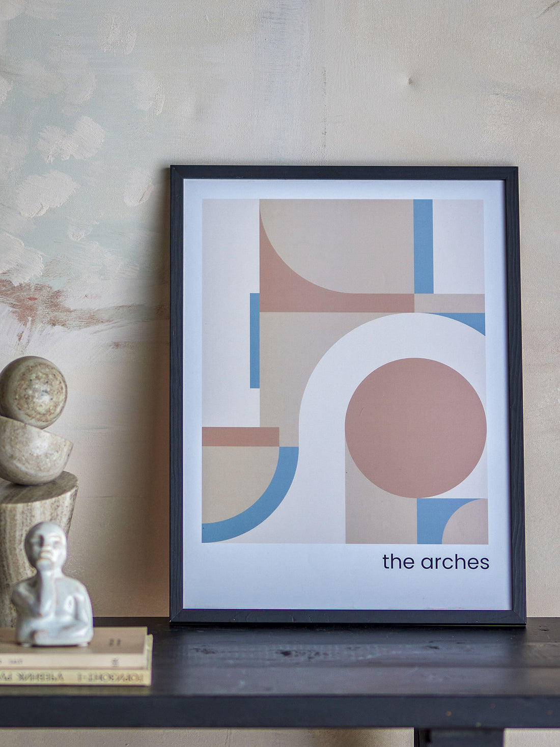 Bloomingville Arches -kuva kehyksellä, mustalla, kaveri