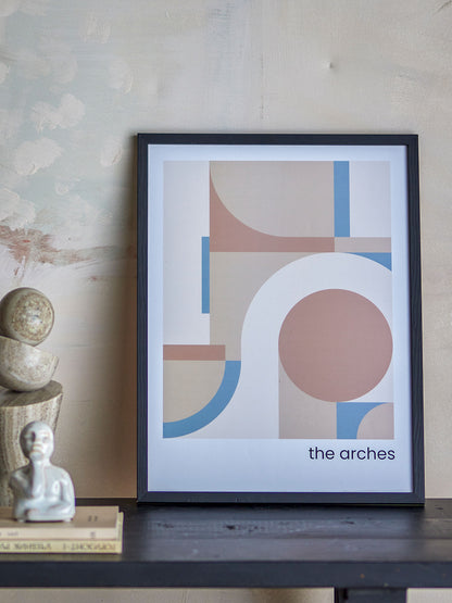 Bloomingville Arches -kuva kehyksellä, mustalla, kaveri