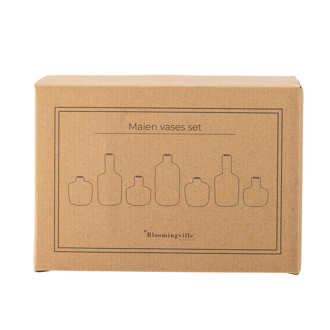 Bloomingville Maien -maljakko, ruskea, kivitavara