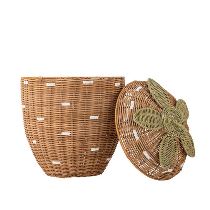 Bloomingville Mini Pelino Basket W/LID, Brown, Rotting