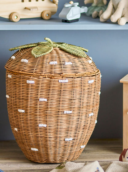 Bloomingville Mini Pelino Basket W/LID, Brown, Rotting