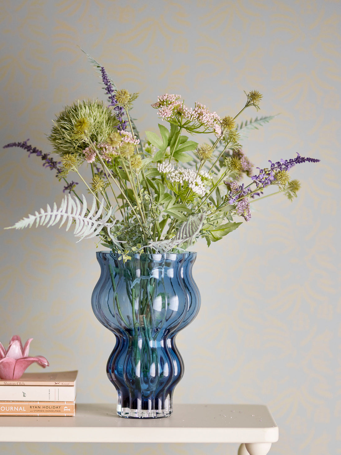 Bloomingville Zanna maljakko, sininen, lasi