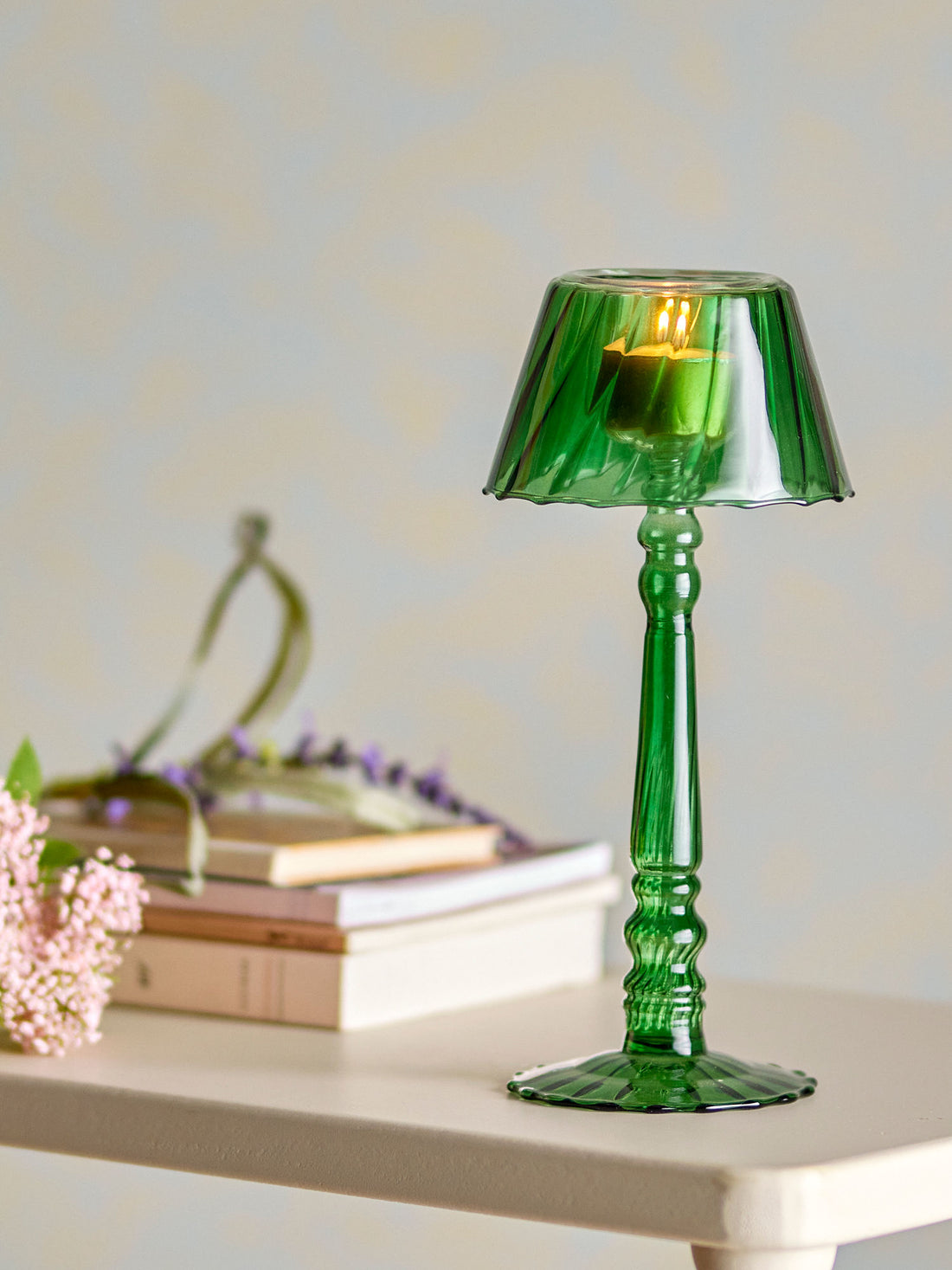 Bloomingville Ciscon majakkavaihe, vihreä, lasi