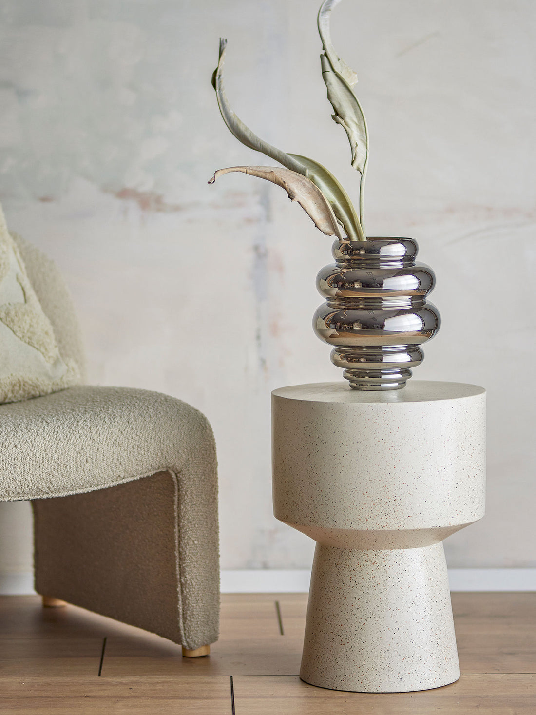 Bloomingville Zorya -maljakko, hopea, lasi