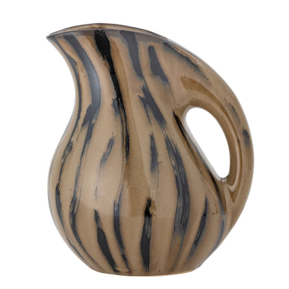 Bloomingville Coy Pitcher, Brown, Stoneward