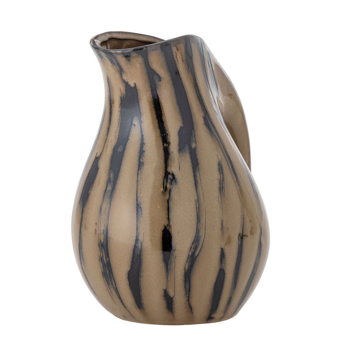 Bloomingville Coy Pitcher, Brown, Stoneward