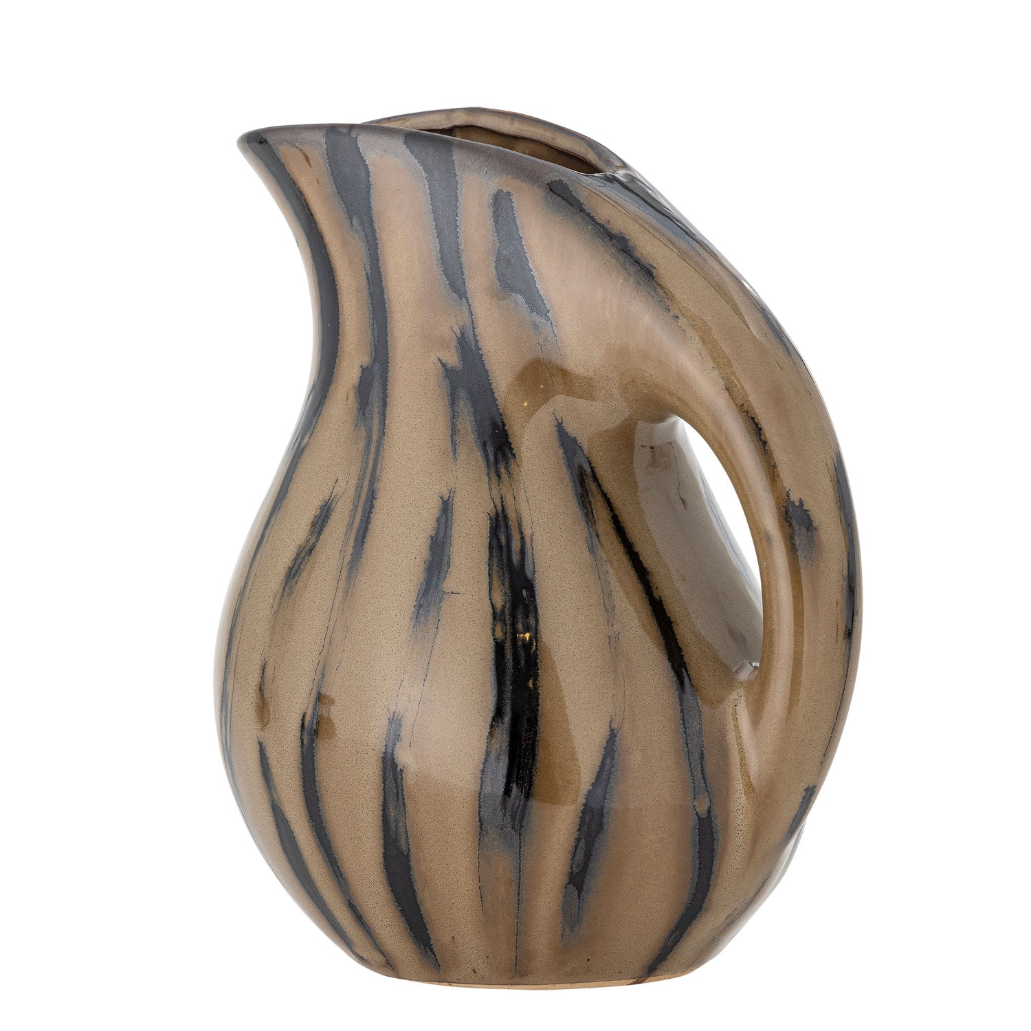 Bloomingville Coy Pitcher, Brown, Stoneward