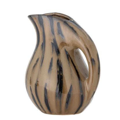 Bloomingville Coy Pitcher, Brown, Stoneward