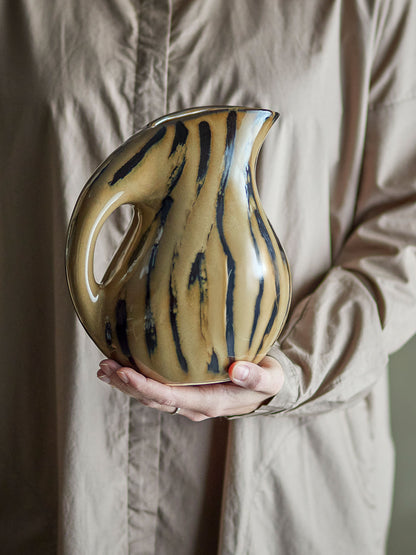Bloomingville Coy Pitcher, Brown, Stoneward