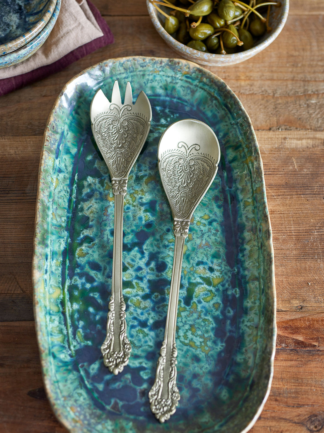 Bloomingville Kalima -salaattisetti, messinkiä, messinkiä