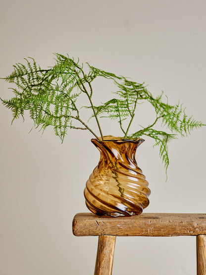 Luova kokoelma Rylo maljakko, ruskea, lasi