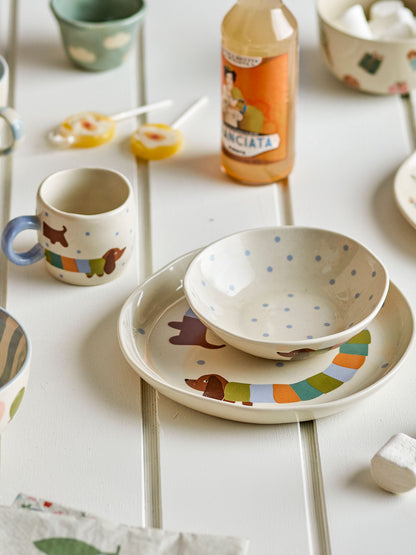 Bloomingville Mini Charlie Stud Set, Sininen, Stoneware