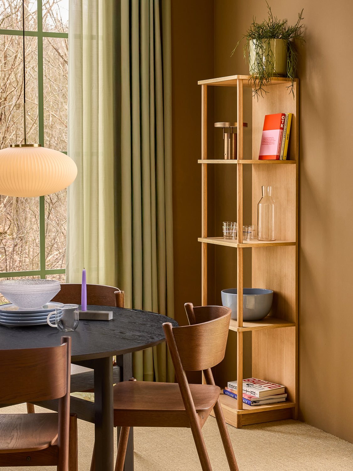 Viistotuoli Ruskea - 55x51xh80cm