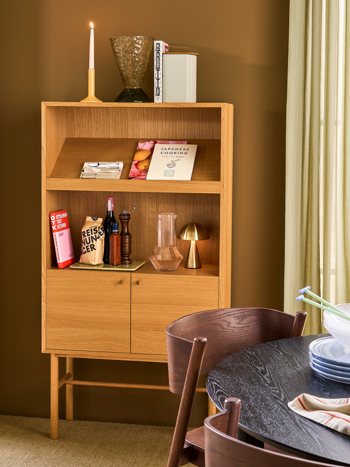 Viistotuoli Ruskea - 55x51xh80cm